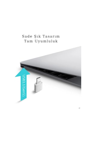 Usb Type-c Dönüştürücü Otg Çevirici Adaptör Apple Uyumlu MacBook Dönüştürücü Metal Xiaomi - Samsung - Huawei