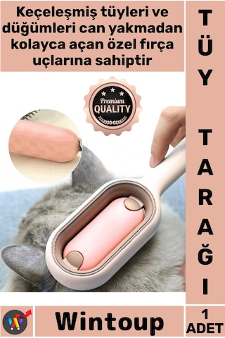Tarak Abs Kürk Çözücü Keçe Açıcı Masaj Etkili Evcil Hayvan Fırçası Kedi Köpek Tüy Toplama Tarağı