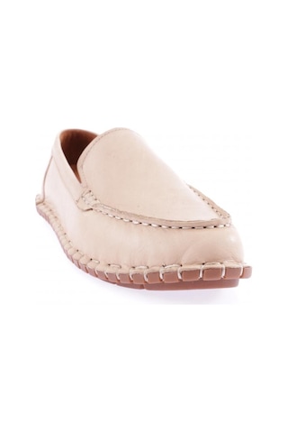 Dgn 603-23y Kadin Dikiş Detayli Loafer Ayakkabi 603-2109-R0152 Bej