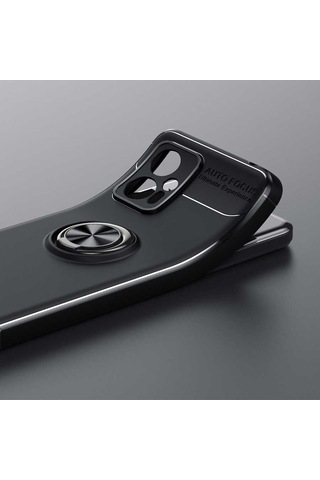 Xiaomi Uyumlu Redmi Note 12 5g Kılıf Zore Yüzüklü Ravel Silikon Kapak