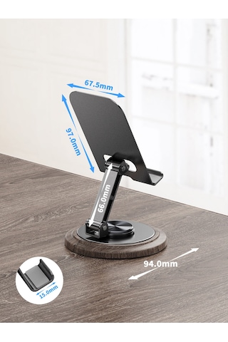 Ven-dens Vd-hd053 Premium Katlanabilir Masa Üstü Telefon Standı