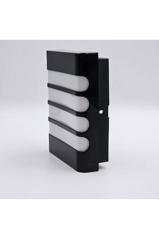 Econa 30 W Dış Mekan Dekoratif Aplik Kare - Siyah Kafesli 3000k Beyaz