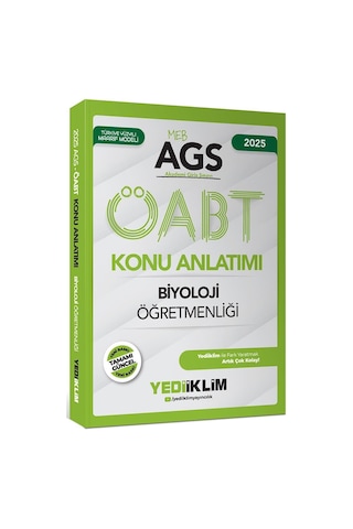 Yediiklim Yayınları 2025 Meb Ags Öabt Biyoloji Öğretmenliği Konu Anlatımı