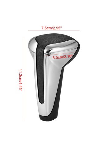 Dianziye Peugeot 307 Ve Citroen C4 Sega İçin Dayanıklı, Su Geçirmez, Konforlu Vites Kolu Kapağı - Abs+pvc Malzeme, Gümüş+siyah Renk, 13mm Montaj Delikli Çok Renkli