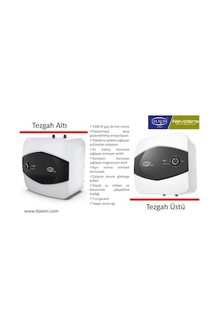Daxom Ukdax-15dta - 15 Lt Tezgah Altı Termosifon