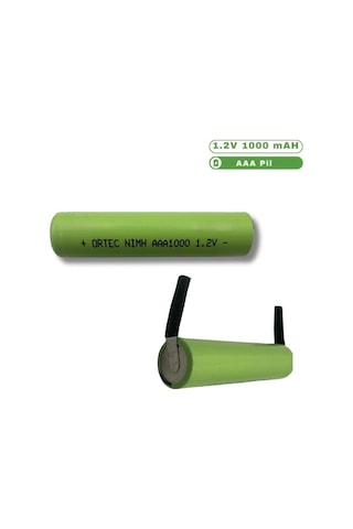 1.2v 1000mah Ni-mh Aaa İnce Şarj Edilebilir Kalem Pili Puntalı