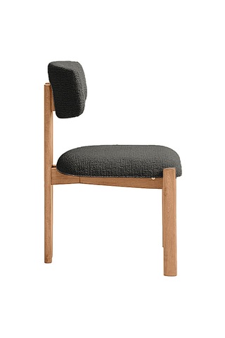 Espoo İskandinav Ahşap Bohem Sandalye Natural - Antrasit