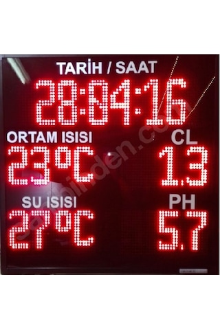 80X80 Cm Havuz Ortam Panosu Kırmızı