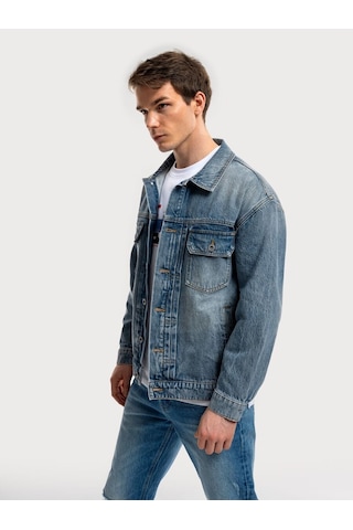 LOFT Regular Fit Erkek Ceket Lf2036127 Q1.v1 Denim