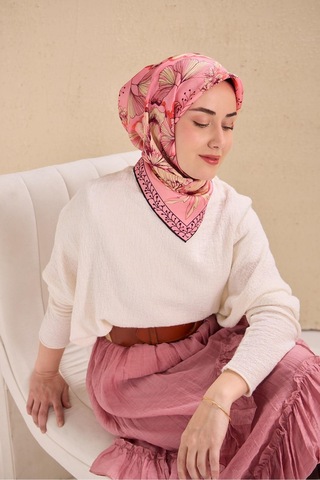 Silk Home Twill İpek Eşarp 11510-11 Pembe