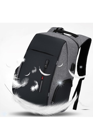 Didadodo 17 Inç Usb Şarjlı Su Geçirmez Sırt Çantası - Büyük Kapasiteli Laptop Çantası Laptop Çantası Laptop Çantası
