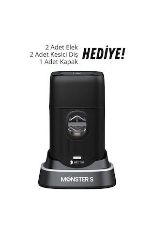 Hector Monster S 8000 Rpm Type-c Tıraş Makinesi Siyah