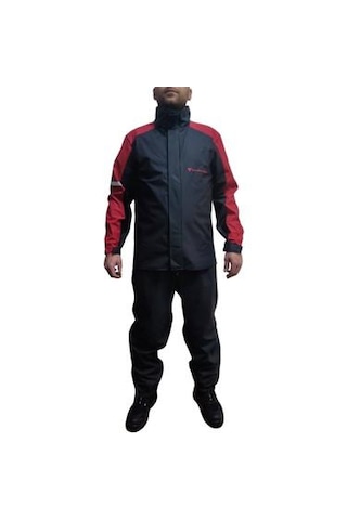Venom Motorcu Yağmurluk Pu Kırmızı Siyah