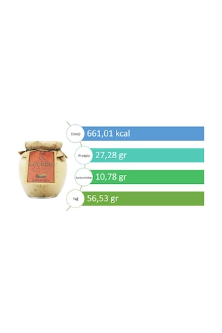 Laçoko Şekersiz Katkısız Glutensiz Vegan Doğal Az Kavrulmuş Çiğ Fıstık Ezmesi 350 G
