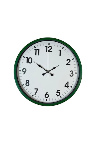 Zentime 36 Cm Yeşil Dekoratif Duvar Saati çok Renkli