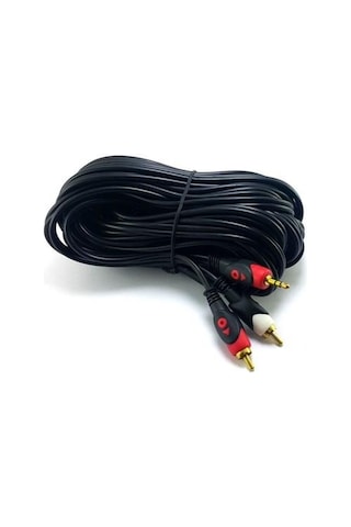 Swat Fkt98 2Rca 3 5Mm 3 Metre Stereo Kablo Gold