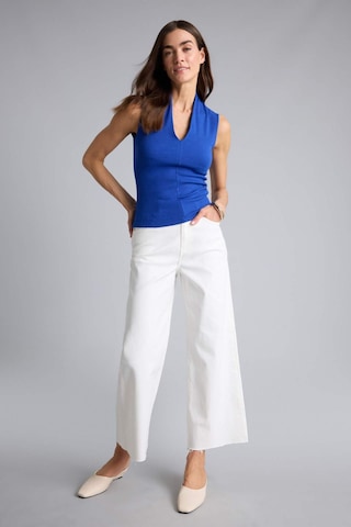 Defacto Culotte Yüksek Bel Geniş Paça Gabardin Pantolon C7535ax26smwt32 Beyaz-wt32