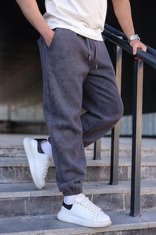 Füme Batik Desenli Jogger Eşofman Altı E6582 Füme