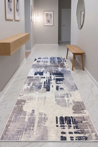 Nappe Makinede Yıkanabilir Kaymaz Taban Leke Tutmaz Dijital Salon Halısı Mutfak Halısı Ve Yolluk Çok Renkli