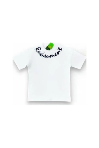 Erkek Çocuk Yazı Baskılı T-shirt-14622 Beyaz