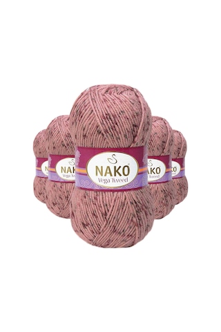 5 Adet Vega Tweed Premium Akrilik El Örgü İpi Yünü No: 31760 RYL-NWNKVT31760-5