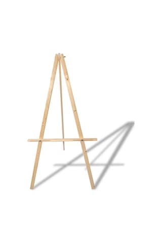 Ahşap Ayarlı Şövale, Resim Sehpası, Ressam Şövalye Sergi Tuval Tutucu, 144 Cm, Hoşgeldiniz Standı