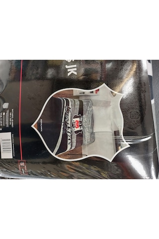 Taç Taraftar Lisanslı Tek Kişilik Battaniye 160x220 -beşiktaş Kartal Siyah - Beyaz