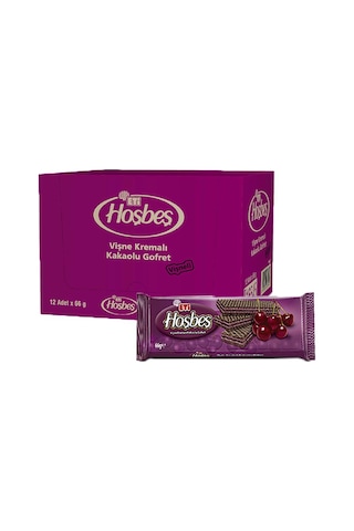 Eti Hoşbeş Gofret Vişne Kremalı 66 G X 12 Adet