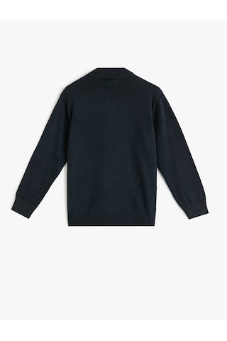 Koton Dik Yaka Fermuar Kapamalı Basic Okul Hırkası Lacivert 5wkb90010tt Lacivert