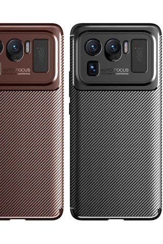 Xiaomi Mi 11 Ultra Kılıf Zore Negro Silikon Kapak Siyah