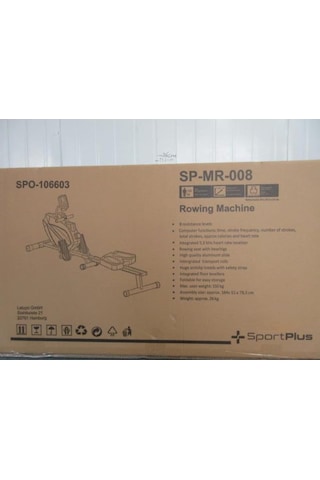 Sportplus Kürek Makinesi, Evlere Uygun, Katlanabilir, Sessiz Ve Akıcı Antrenman, Akıllı Ekran