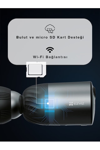 Bc1c Bataryalı Güvenlik Kamerası Wi-fi Destekli, Akıllı Hareket Algılama Fynix Teknoloji