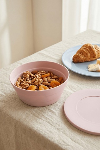 3 Lü Plastik Saklama Kabı Seti Kahvaltılık, Çerezlik, Mutfak Düzenleyici 350 Ml Çok Renkli