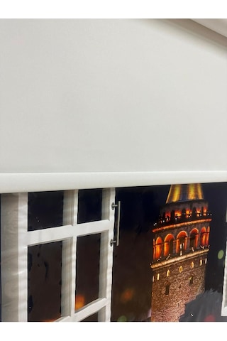 Blackout Işık Geçirmeyen Stor Perde Beyaz Beyaz