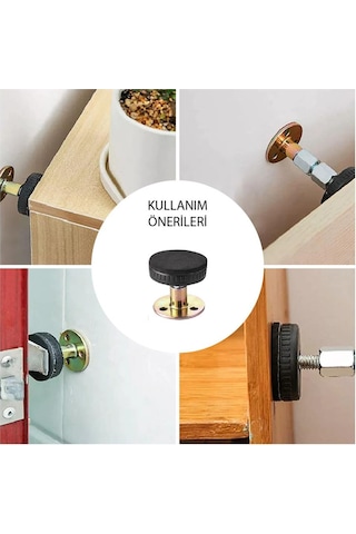 Yatak Baza Başlık Sabitleme Aparatı Ses Titreşim Önleyici Eşya Sabitleme 2 Adet 3,3-4,3 Cm 1