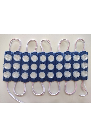 Replax Carub Camlı Parmak Led Lamba Mavi 12 Volt Su Geçirmez 10'lu 3m