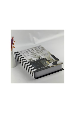 Bak Gel Al Kitap Görünümlü Dekoratif Kutu, Iskandinav Tarzı Kitap Şeklinde Saklama Kutusu, Ev Dekorasyonu, Modern Ev Dekorasyonu- Element Of Style - Dvdktpkt005