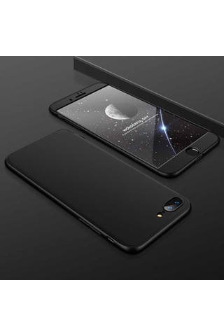 Apple Uyumlu iPhone 8 Plus Kılıf Zore Ays Kapak-Siyah