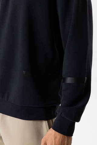 Backandbond Antrasit Regular Fit Dik Yaka Yarım Fermuarlı Sweatshirt