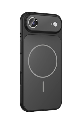 Apple Uyumlu iPhone 17 Air Kılıf Zore M-safe Şarj Özellikli Kamera Korumalı Formen Kapak Gri