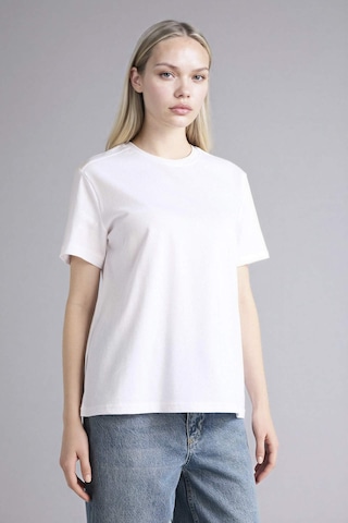 Defacto Regular Fıt Basıc Premium Beyaz Kadın T-shirt A9428ax/wt34 Beyaz