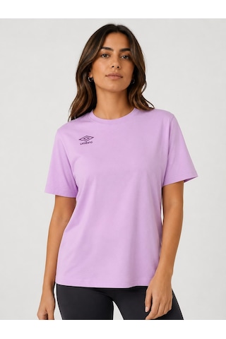 Umbro Season Lila Pamuklu Kadın Spor Tişört - Vf0510