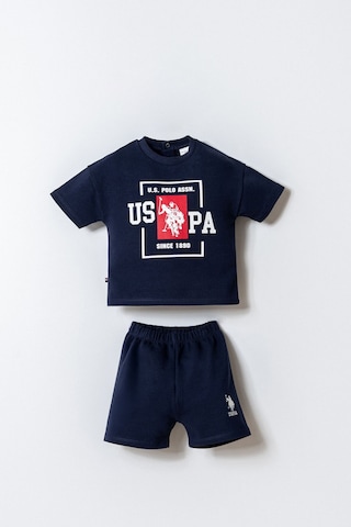 U.s. Polo Assn. Erkek Bebek Lacivert Şort Takım Lacivert