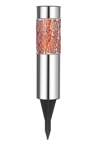 Silindir Çatlak Güneş Enerjili Çim Lambası Lı Sokak Gece Lam Çok Renkli