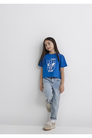 Mavi - Mvjns Crop Mavi Tişört 7610275-70910 Mavi