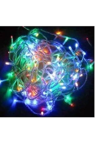 10mt 100 Led Işık Renkli Noel Yılbaşı Agaç Süsleme Led Süs