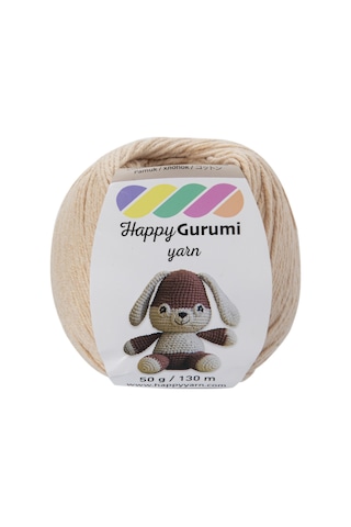 Happy Yarn Happy Gurumi Amigurumi Örgü İpi 50gr 130m Kapuçino