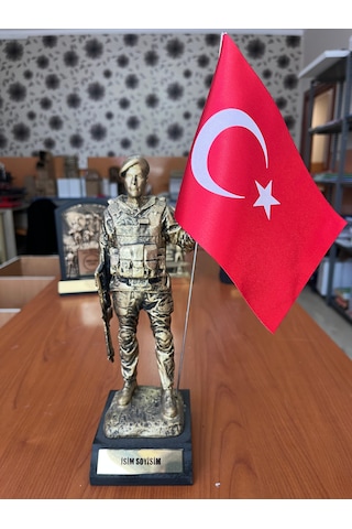 Hizmet Anısı Türk Bayraklı Komando Biblosu