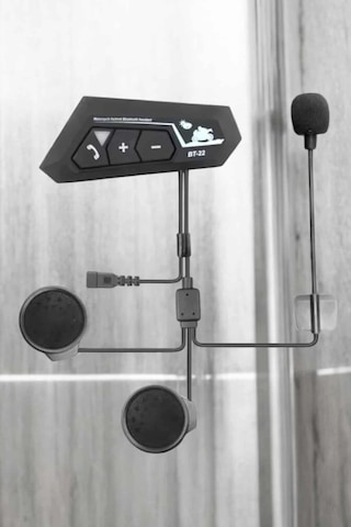 Mey İthalat İnterkom Intercom Kask Kulaklık Bt22 Bluetooth Motosiklet Kulaklık 5.0 Bluetooth 41709422