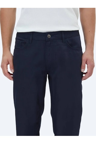 Kip Lacivert Denim Slim Fit Casual Pamuk Karışımlı Pantolon Lacivert